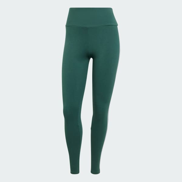 Green 3-Stripes Leggings