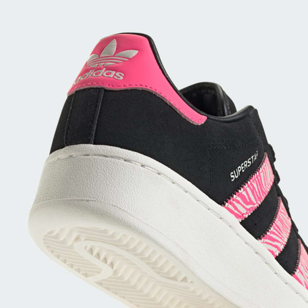 Adidas superstar black pink store