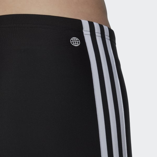 Svart Classic 3-Stripes Swim Jammers