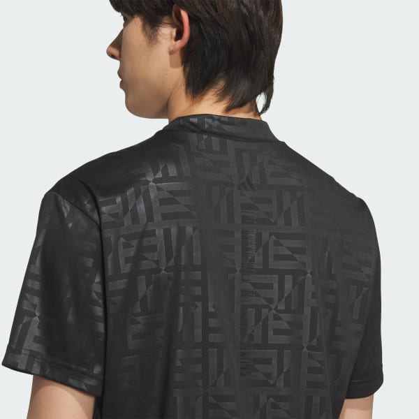 アディダス 【ゴルフ】BOSロゴ柄デボス モックネック 半袖シャツ