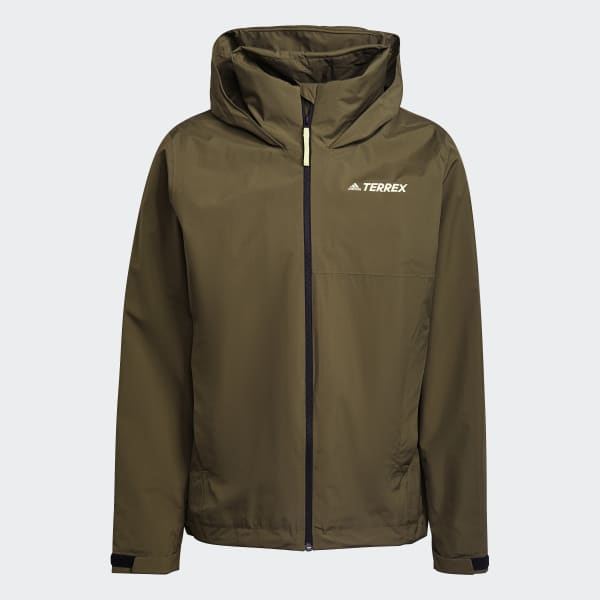 groen Terrex Multi RAIN.RDY Primegreen Dubbellaags Regenjack
