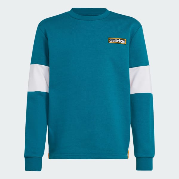 adidas Crew Sweatshirt Kids Turquoise adidas India