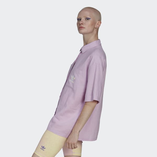 Purple Linen Shirt GE218