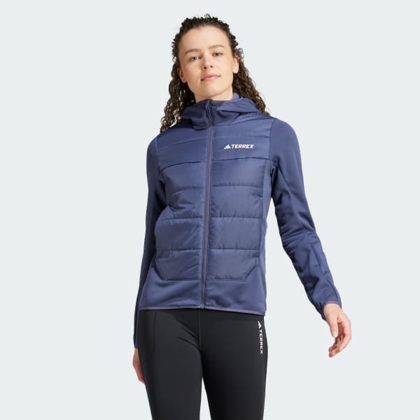 Blue Terrex Multi Hybrid Insulated Hooded Jacket