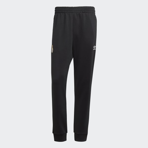 Sort Real Madrid Essentials Trefoil træningsbukser