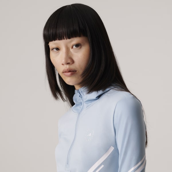 Azul Chamarra Deportiva Manga Larga con Capucha TruePace adidas by Stella McCartney