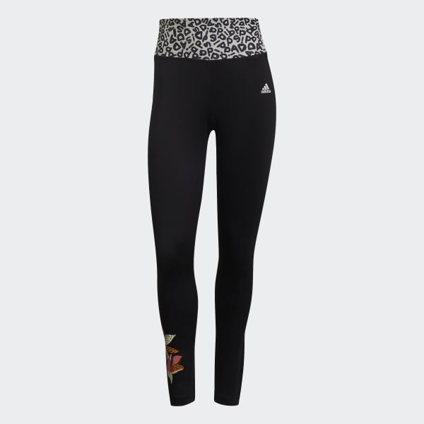 Negro Licras FARM Rio Feel Brilliant AEROREADY Pretina Alta