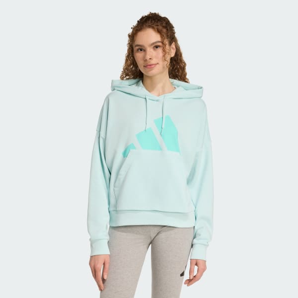 Turquesa Buzo con Capucha Essentials Big Logo Felpa Francesa Holgado