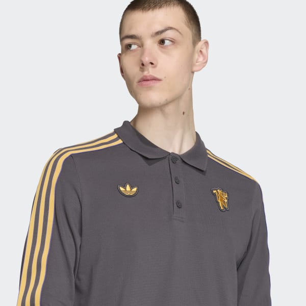 adidas マンチェスター・ユナイテッド ポロシャツ アディダス マンチェスター・ユナイテッド テラスアイコン 長袖
