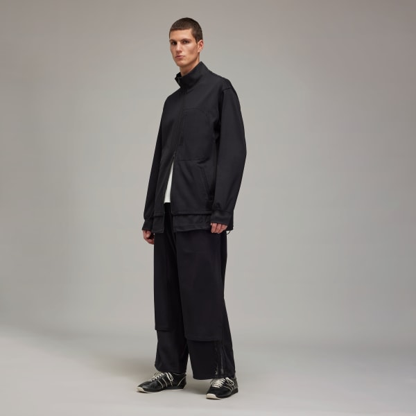 Black Y-3 Mesh Stripes Track Pants
