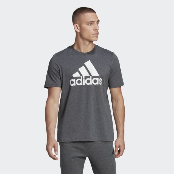 boksen racket Aan het water adidas Essentials Big Logo Tee - Grey | Men's Lifestyle | adidas US