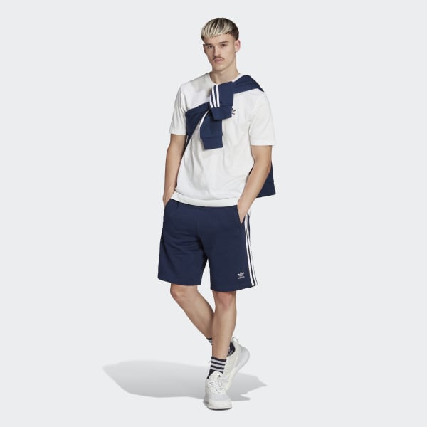 adidas Adicolor Classics Blue 3-Stripes Lifestyle Men\'s Sweat US Shorts | | adidas 