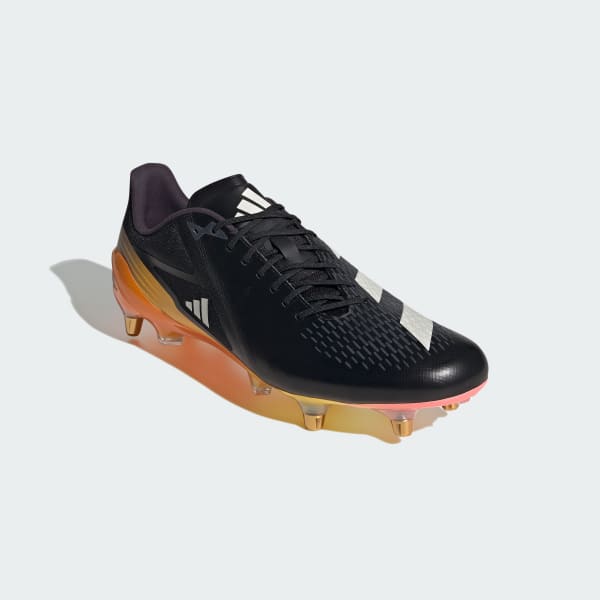 Zwart Adizero RS15 Pro Soft Ground Rugbyschoenen