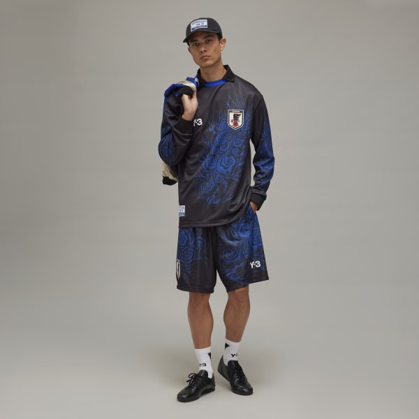 adidas Y-3 JFA Graphic Shorts - Black | Free Shipping with