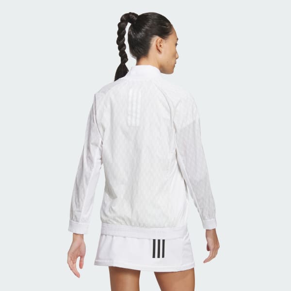 White 경량 프린트 우븐 재킷