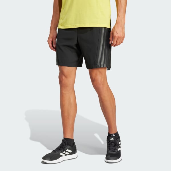 Đen Quần Short 3 Sọc Designed-for-Training