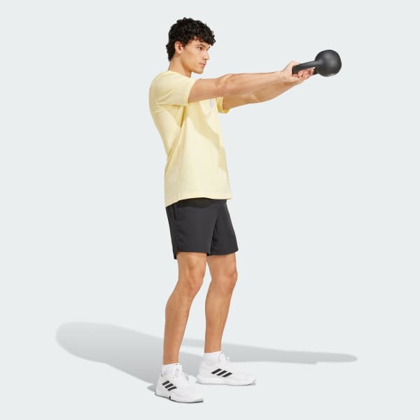 Amarelo Camiseta Estampada Yoga Energized Sould Club