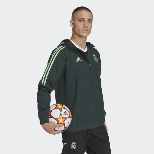 Green Real Madrid Condivo 22 All-Weather Jacket IS562