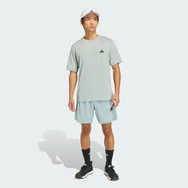 adidas WORKOUT ESSENTIALS BASE WOVEN SHORT - Green | Free Shipping