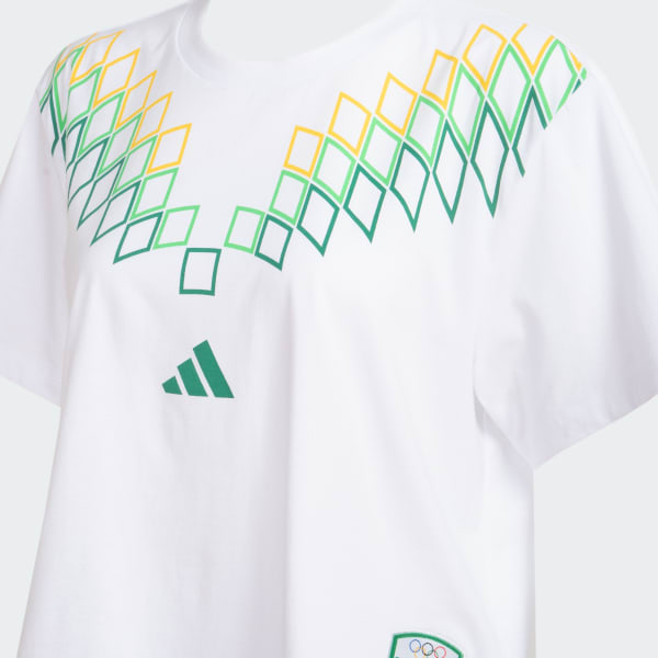 Branco Camiseta Cropped Brasil COB