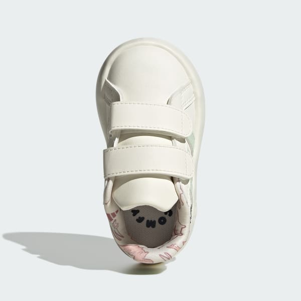 White Dino Grand Court 2.0 Shoes Kids