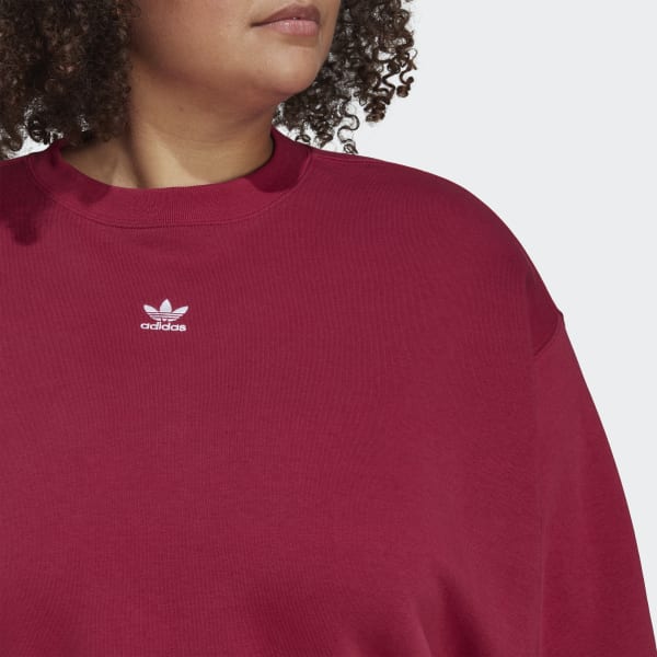 rouge Sweat-shirt Adicolor Essentials Crew (Grandes tailles) N4176