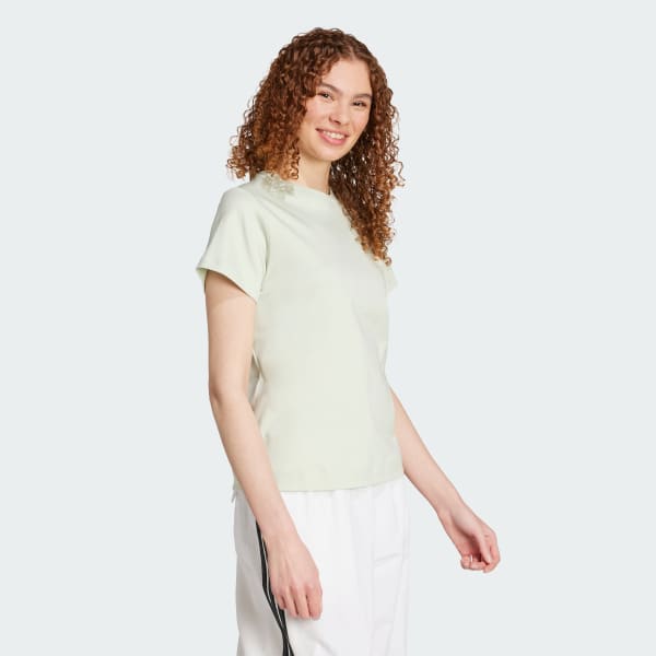 グリーン キャット パッチ グラフィック 半袖Tシャツ