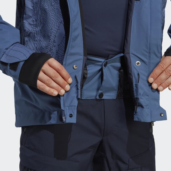 blauw Terrex 2-Layer Insulated Graphic Sneeuwjack