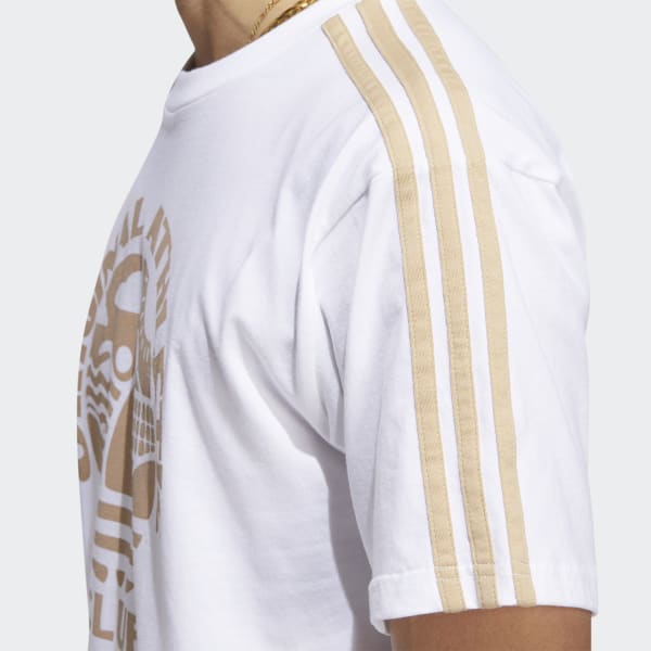 Bianco T-shirt Original Athletic Club 3-Stripes VB110