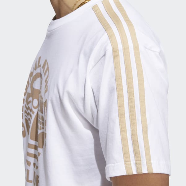 Blanc T-shirt Original Athletic Club 3-Stripes VB110
