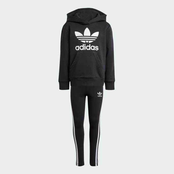 Adidas leggings and hoodie set top