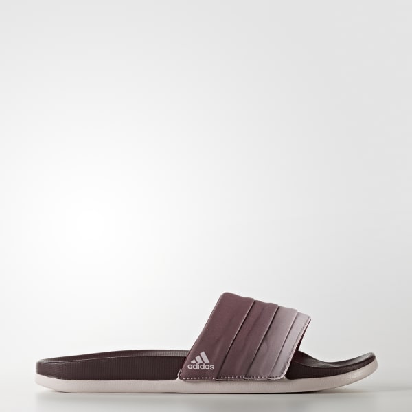 adidas slides burgundy