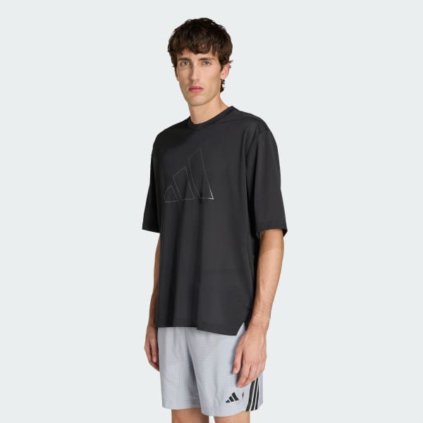 Black D4T PrimeLift Essentials Workout Mesh T-Shirt