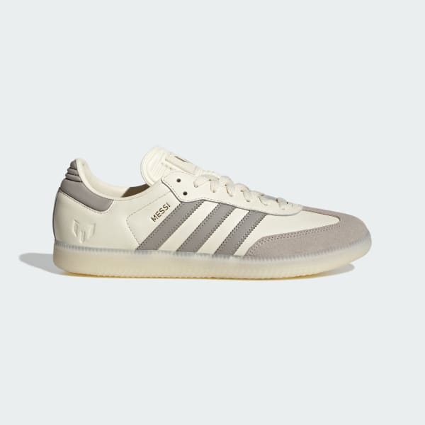 White Samba Messi Boots