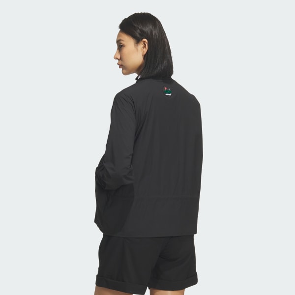 ブラック 防風性フルジップ軽量ジャケット