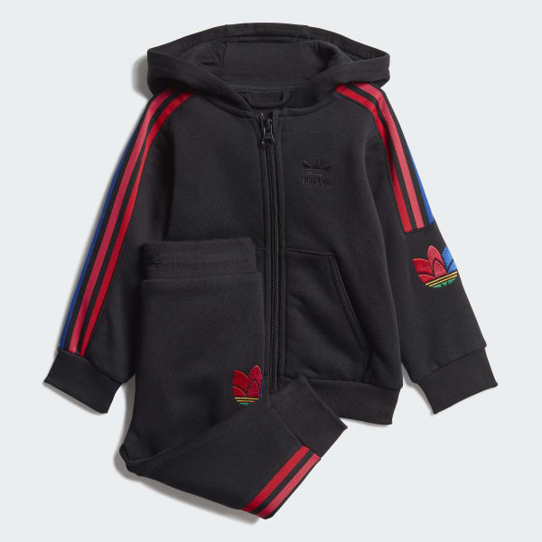 trefoil full zip hoodie track suit