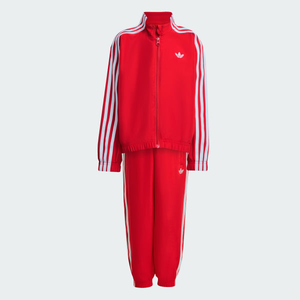 Red Woven 키즈 트랙 수트