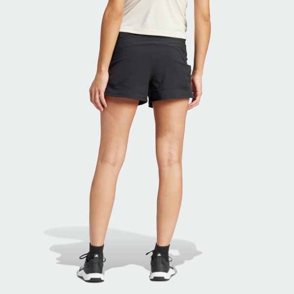 adidas Women's Training Pacer Woven Stretch Training Maternity Shorts ...