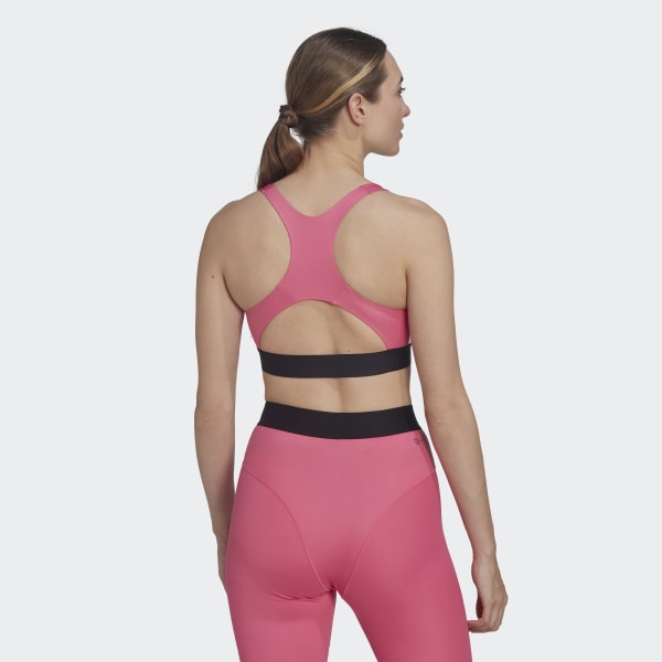 Shop adidas Power React Training Bra HC7852 pink