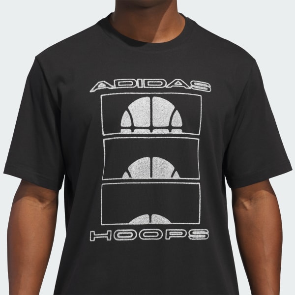 adidas Ball at Sunrise Graphic Tee - Black | Free Shipping