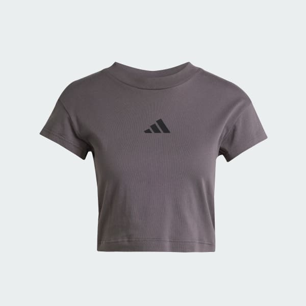 Grey Future Icons Small Logo Baby Tee