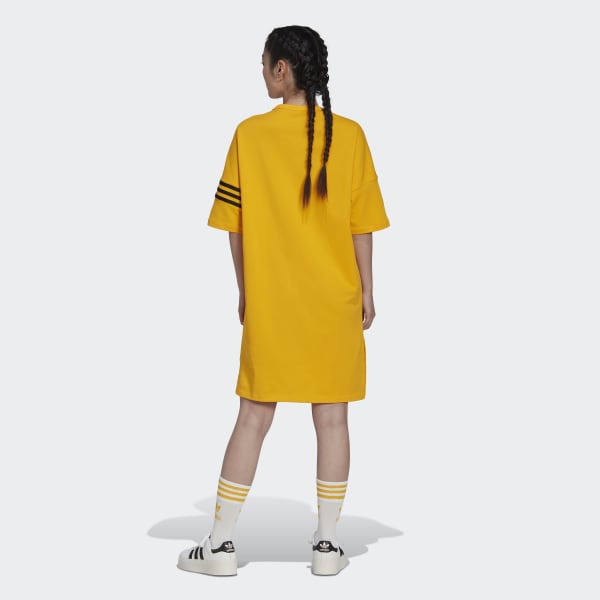 Żolty Adicolor Neuclassics Tee Dress