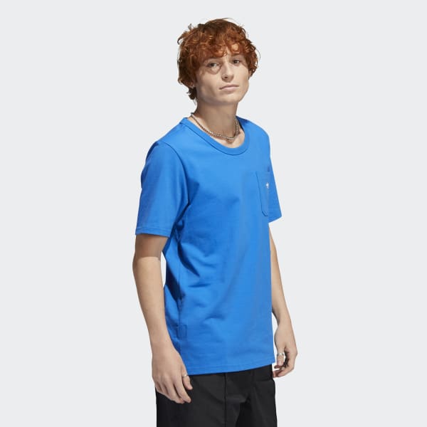 Blue Shmoofoil Heavyweight Pocket Tee SV386