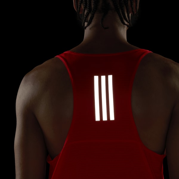Regeren module Rode datum adidas Own the Run Singlet - Red | Men's Running | adidas US