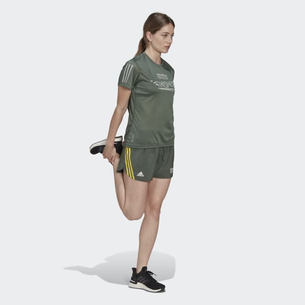 Grun Run Icons 3-Streifen Running Shorts EBT22