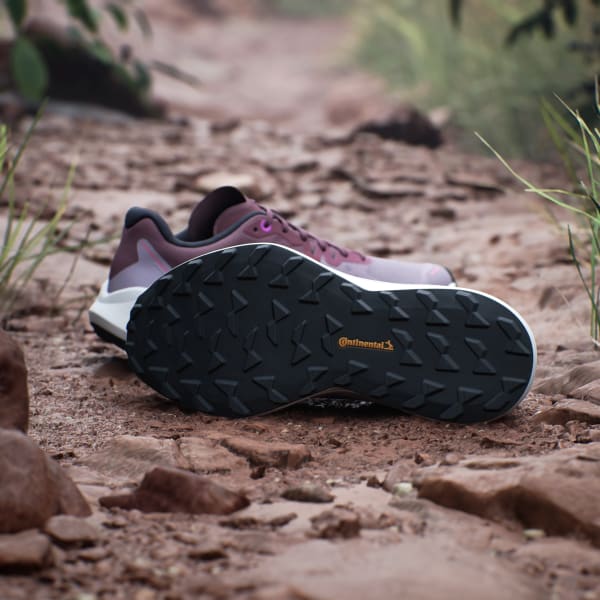 Purple Terrex Agravic 3 Trail Running Shoes