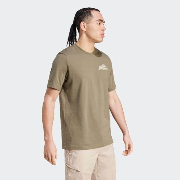 Verde Camiseta Estampada Terrex Exploration