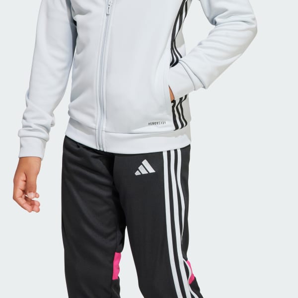 adidas Tiro 25 Essentials Track Suit Kids Grey adidas UK