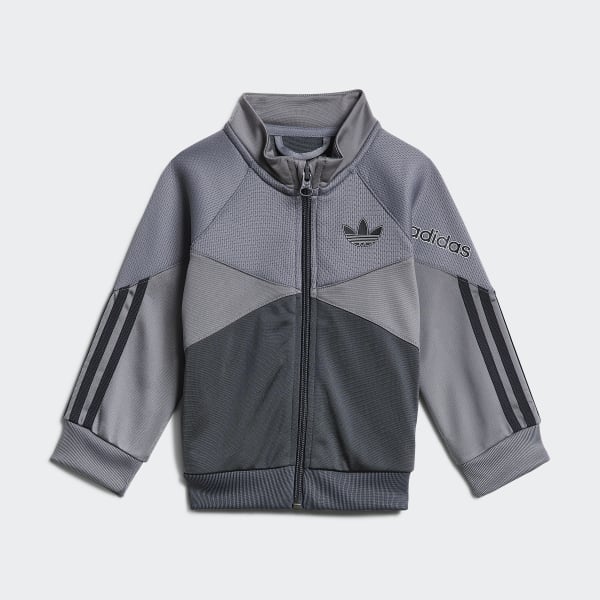 Grey adidas suit top