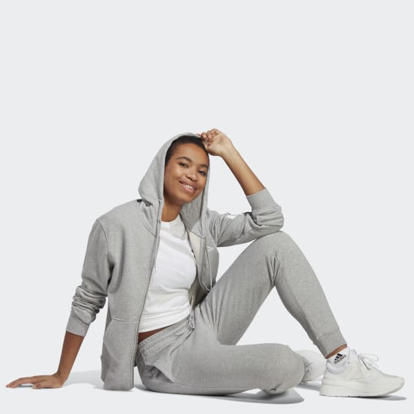 Grijs Essentials Linear French Terry Cuffed Broek